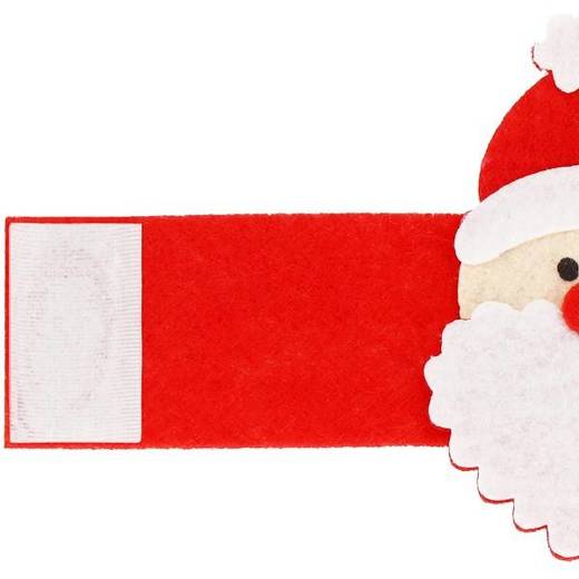 Obrączki na serwetki 4 szt. dekoracje świąteczne Mikołaj