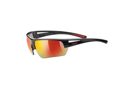 Okulary sportowe rowerowe Uvex Gravic czarno-czerwony