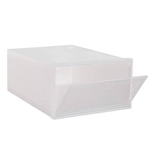 Organizer na buty 30x21x12 cm zestaw 5 szt. pojemniki z otwieraną klapą