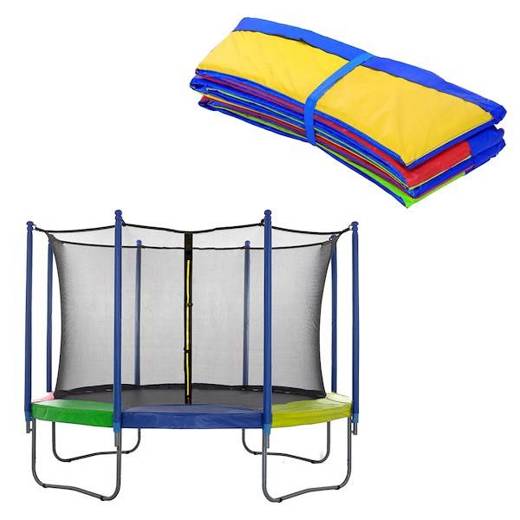 Osłona na sprężyny z siatką do trampoliny wewnętrzną 10FT 244/250/252 cm multikolor