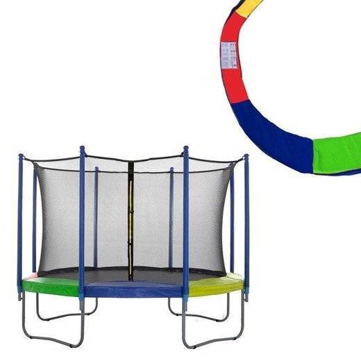 Osłona na sprężyny z siatką do trampoliny wewnętrzną 12FT 244/250/252 cm multikolor