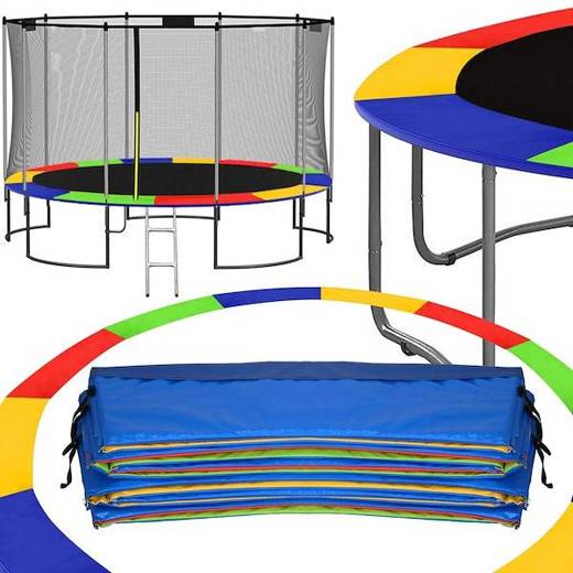 Osłona na sprężyny z siatką do trampoliny wewnętrzną 12FT 244/250/252 cm multikolor