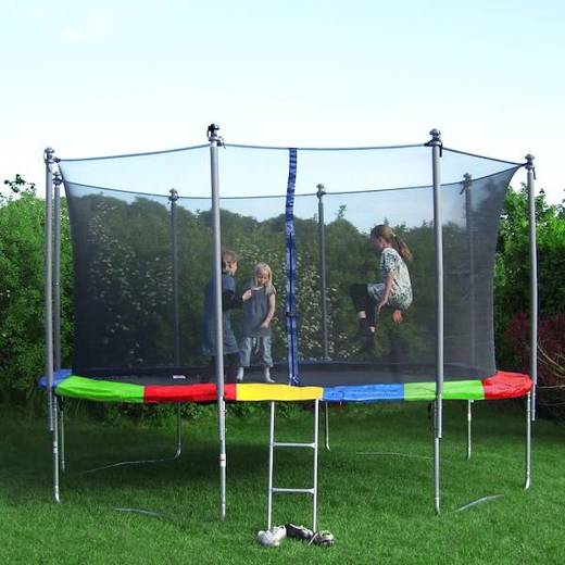 Osłona na sprężyny z siatką do trampoliny wewnętrzną 12FT 244/250/252 cm multikolor