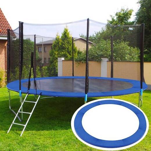 Osłona na sprężyny z siatką do trampoliny zewnętrzną 10FT 300/305/312 cm niebieska