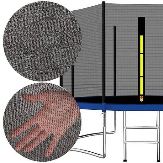 Osłona na sprężyny z siatką do trampoliny zewnętrzną 13FT 396/400/407cm niebieska