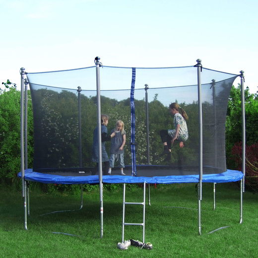 Osłona na sprężyny z siatką do trampoliny zewnętrzną 8FT 244/250/252 cm niebieska