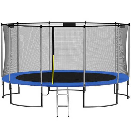 Osłona na sprężyny z siatką do trampoliny zewnętrzną 8FT 244/250/252 cm niebieska