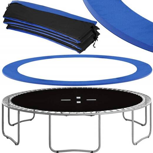 Osłona na sprężyny z siatką do trampoliny zewnętrzną 8FT 244/250/252 cm niebieska