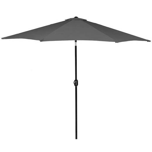 Parasol ogrodowy składany 300 cm duży na balkon ciemnoszary