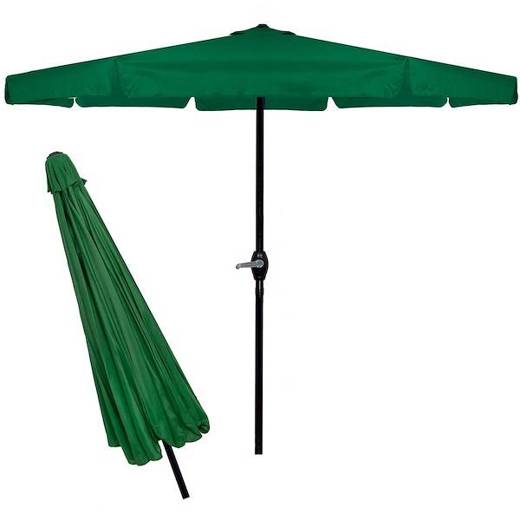 Parasol ogrodowy składany 410 cm duży na balkon zielony