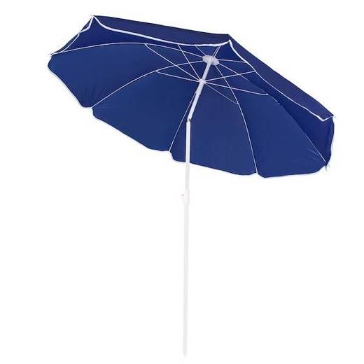 Parasol plażowy 180 cm parasol do ogrodu niebiesko-biały