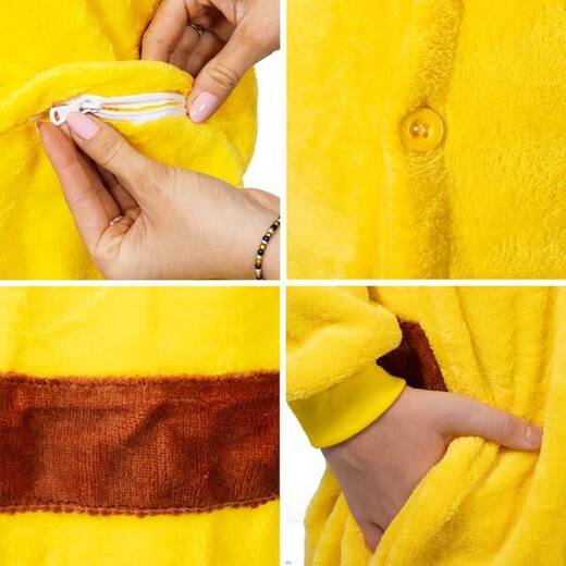 Piżama kigurumi Pikachu kombinezon jednoczęściowy dziecięcy rozmiar 130-140 cm