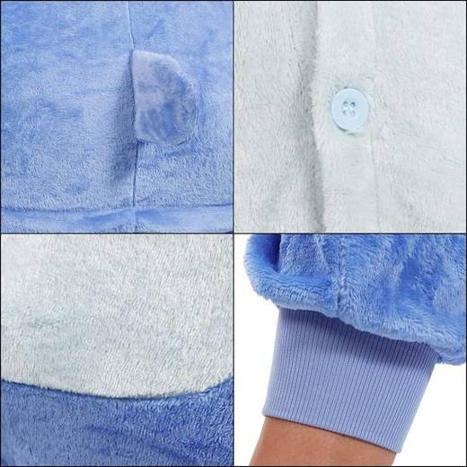 Piżama kigurumi Stitch kombinezon jednoczęściowy dziecięcy rozmiar 110-120 cm