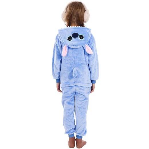 Piżama kigurumi Stitch kombinezon jednoczęściowy dziecięcy rozmiar 120-130 cm