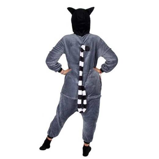 Piżama kigurumi lemur kombinezon jednoczęściowy damski rozmiar M