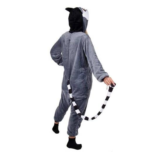 Piżama kigurumi lemur kombinezon jednoczęściowy damski rozmiar M