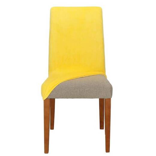 Pokrowiec na krzesło uniwersalny żółty