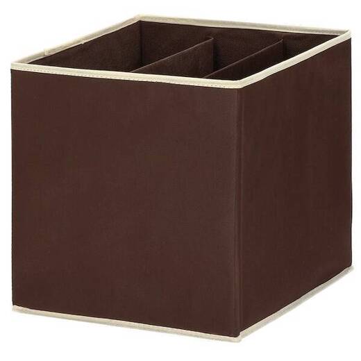 Pudełko do szuflady organizer na bieliznę zestaw 4 szt. brązowy