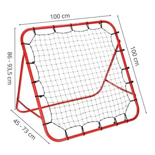 Rama treningowa do piłki nożnej 100x100 rebounder, trenażer, bramka