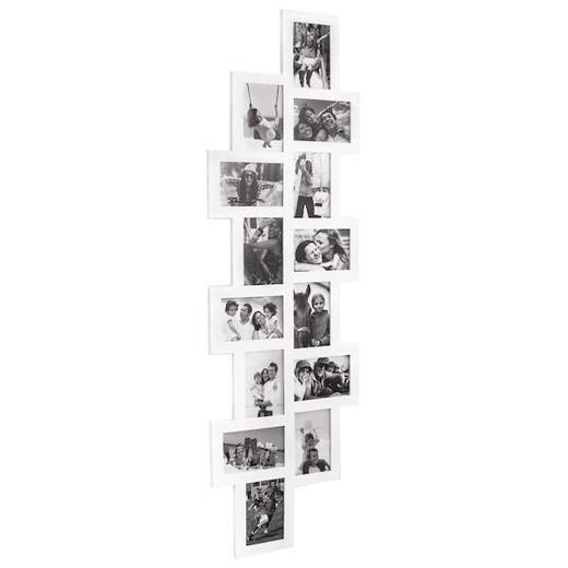 Ramka na zdjęcia 14 zdjęć multiramka 10x15 biała 