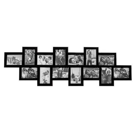 Ramka na zdjęcia 14 zdjęć multiramka 10x15 czarna