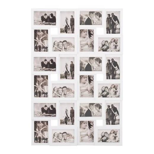 Ramka na zdjęcia 24 zdjęcia multiramka 10x15 biała
