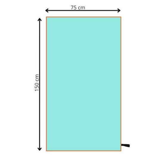 Ręcznik plażowy 75x150 cm mikrofibra, szybkoschnący na basen morski