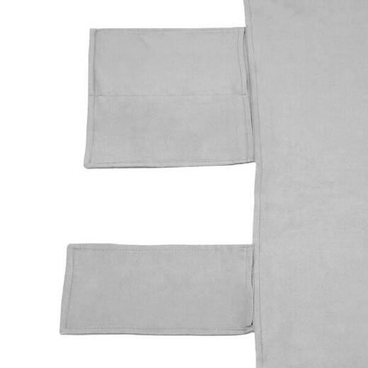 Ręcznik plażowy na leżak 210x75 cm z mikrofibry szary