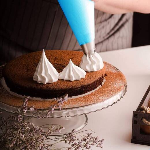 Rękaw cukierniczy silikonowy 46 cm do dekoracji ciast niebieski