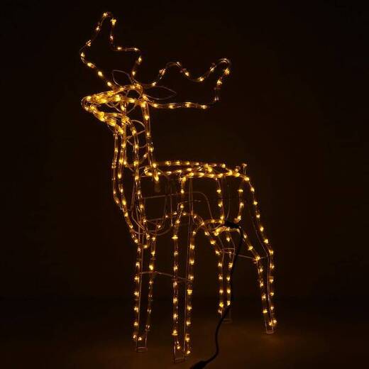 Renifer Led 90 cm świąteczny, świetlna dekoracja do ogrodu biały ciepły