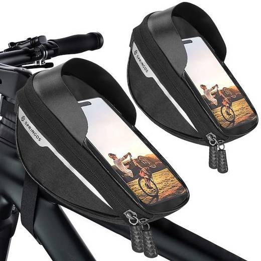 Sakwa rowerowa z uchwytem na telefon torba na kierownicę roweru etui wodoodporne