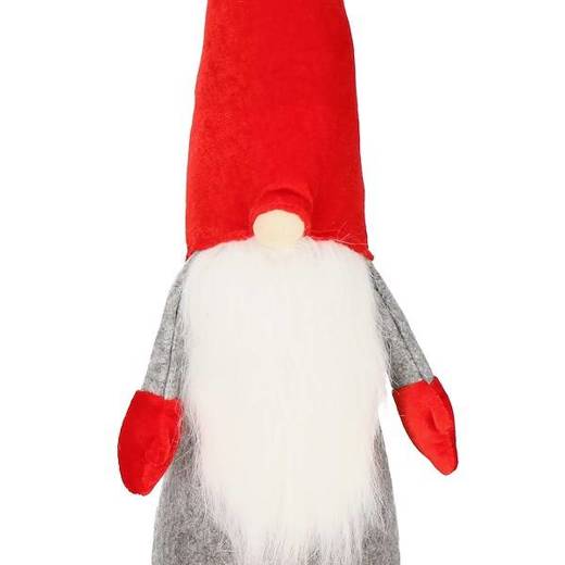 Skrzat 55cm ozdoba świąteczna, krasnal świąteczny, gnom z welurową czapką