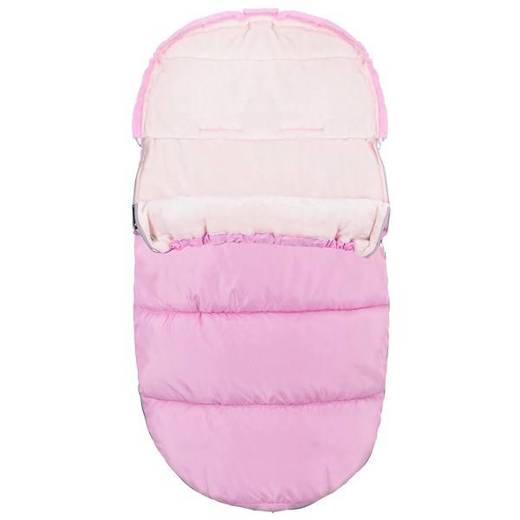 Śpiworek do wózka 4w1, śpiwór do sanek, gondoli z torbą 90 cm różowy