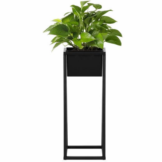 Stojący kwietnik 60 cm stojak z doniczką na kwiaty nowoczesny loft czarny mat