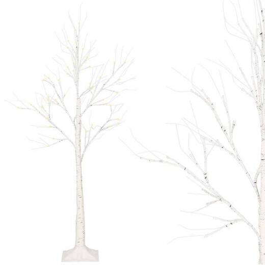 Świecące drzewko 150 cm brzoza 72 Led drzewko świąteczne