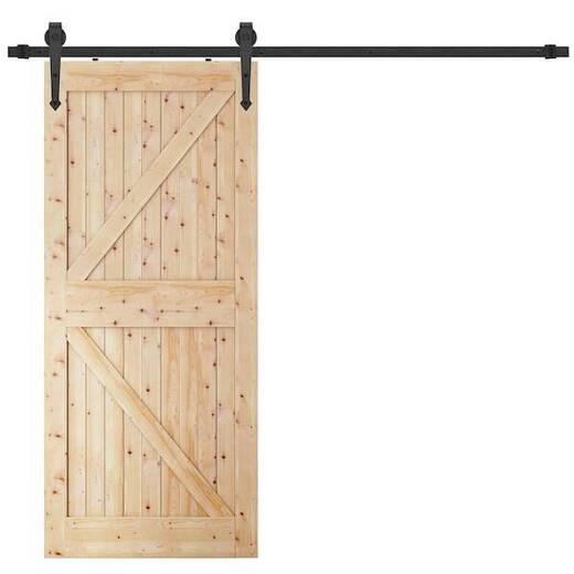 System do drzwi przesuwnych 200 cm prowadnica do 100 kg, barn door z ozdobnymi okuciami stal czarny