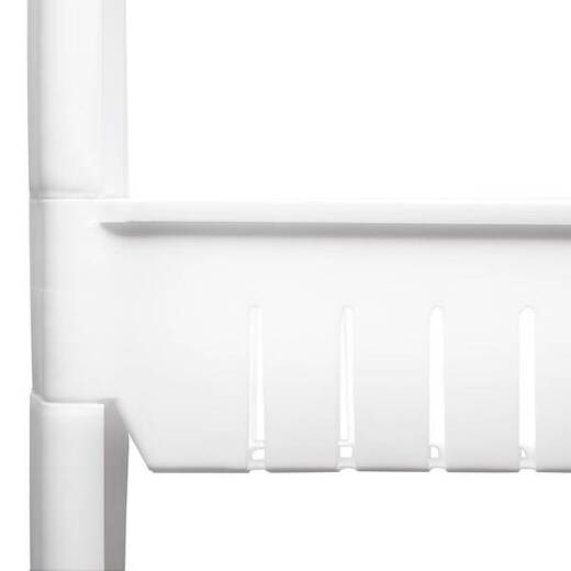 Szafka łazienkowa mobilna regał na kółkach 3 poziomy biały