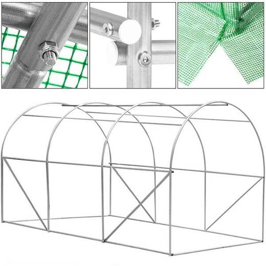 Szklarnia ogrodowa foliowa UV-4 140g/m2 tunel foliak 3x2x2 m zielony