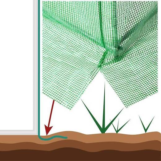 Szklarnia ogrodowa foliowa UV-4 140g/m2 tunel foliak 3x2x2 m zielony