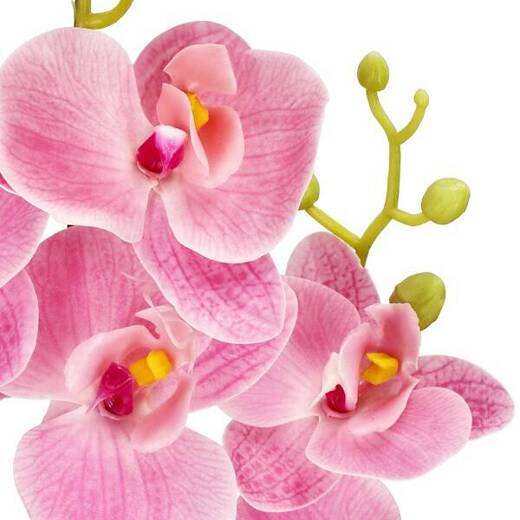 Sztuczny storczyk w doniczce 56 cm orchidea dekoracyjny kwiat różowy