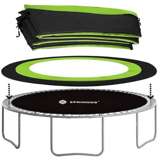 Trampolina ogrodowa dla dzieci 10 FT 300/305/312 cm z siatką wewnętrzną i drabinką