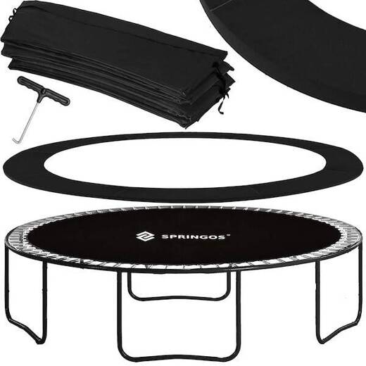 Trampolina ogrodowa dla dzieci 12 FT z siatką wewnętrzną i ringiem 365-374 cm