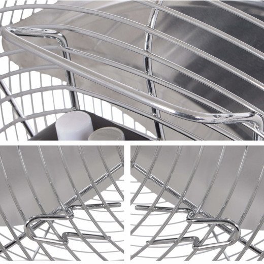 Wiatrak domowy wentylator podłogowy 110W srebrny cyrkulator