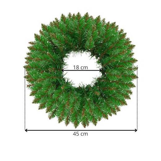 Wieniec świąteczny ozdoba na drzwi wianek 45 cm