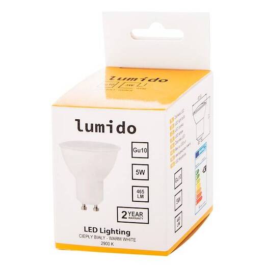 Żarówka Led GU10 Ciepły biały 5W 465lm