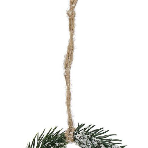 Zawieszka na choinkę zielony mini wianek ozdoba świąteczna 10 cm