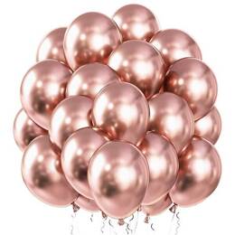 Balony na wieczór panieński, wesele, urodziny, 100 szt. rose gold