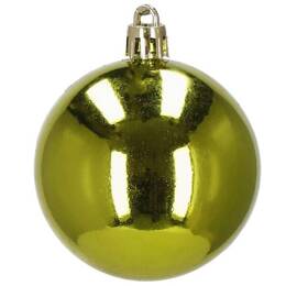 Bombki choinkowe 30 szt. ozdoby świąteczne zestaw 6cm zielony, czerwony, złoty