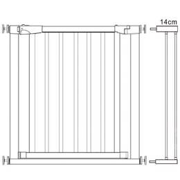 Bramka zabezpieczająca schody przed dziećmi 75-96 cm bramka rozporowa brązowo-czarna