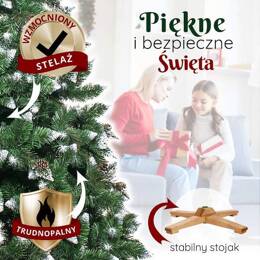 Choinka sztuczna 150 cm Premium Royal Trees sosna diamentowa ośnieżona z szyszkami